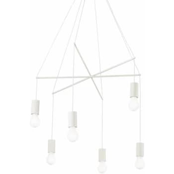 Image of Ideal Lux Lighting - Ideal Lux Pop - 6 Light Cluster Ceiling Pendant White