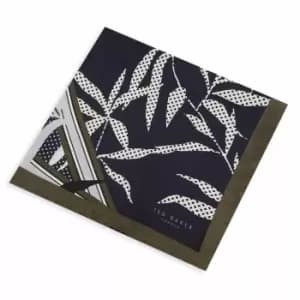 Image of Ted Baker Floral Pocket Square Mens - Blue