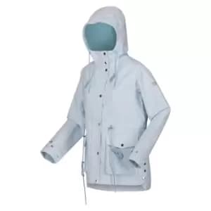 Image of Regatta Giovanna Fletcher Birdie Waterproof Jacket - PwdBluTicStr