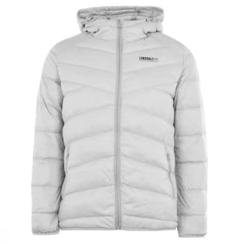 Image of Lonsdale Light Down Jacket Mens - Grey