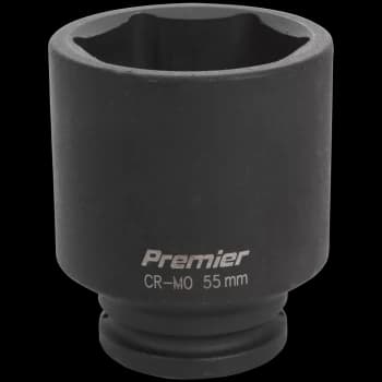 Image of Sealey 3/4" Drive Deep Hexagon Impact Socket Metric 3/4" 55mm