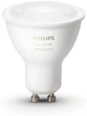 Image of Philips Hue Smart WiFi Dimmable Colour Ambience GU10 25W Bluetooth Light Bulb