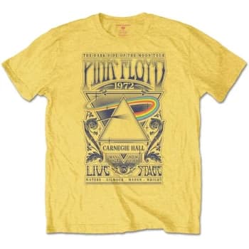 Image of Pink Floyd - Carnegie Hall Poster Kids 3-4 Years T-Shirt - Yellow
