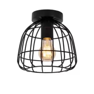 Image of Filox Retro Flush Ceiling Light - Ø20cm - 1xE27 - Black