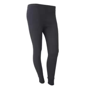 Image of FLOSO Ladies/Womens Thermal Underwear Long Jane/Johns (Standard Range) (Hip Fit: 30-32inch (8-10)) (Black)