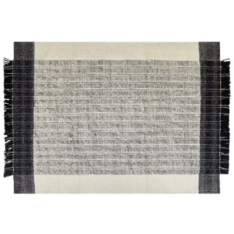 Image of Beliani Rug Ketenli White 160 X 230 Cm Wool