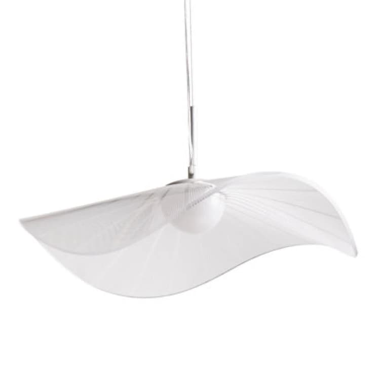 Image of Beliani LED Pendant Lamp Loire Metal White