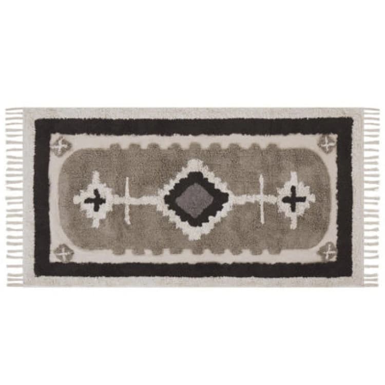 Image of Beliani Rug Geyve Beige 80 X 150 Cm Cotton