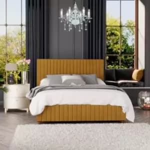 Image of Laurence Llewelyn-Bowen Laurence Llewelyn Bowen Estella Ottoman Storage Bed Plush Velvet Ochre Single