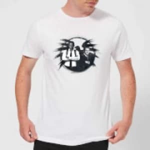 Image of Captain Marvel Fury And Coulson S.H.I.E.L.D. Mens T-Shirt - White