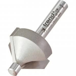 Image of Trend Pin Guided Chamfer Bevel Router Cutter 45 Degrees 10mm 1/4"