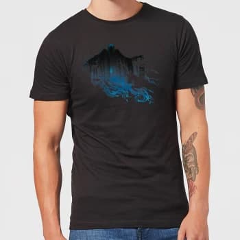 Image of Harry Potter Dementor Silhouette Mens T-Shirt - Black - 3XL - Black