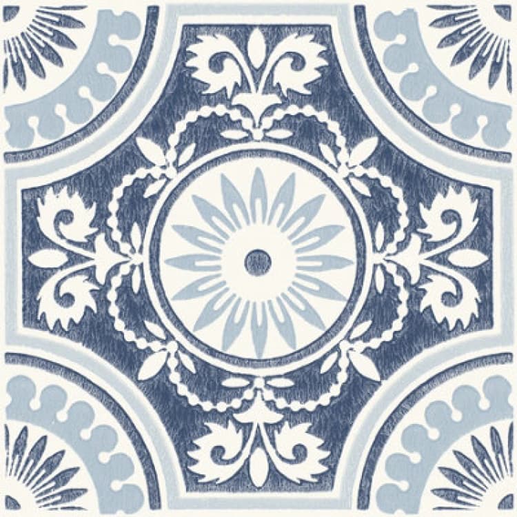 Image of Floorpops Ezra Blue Peel & Stick Floor Tiles, Fp4664
