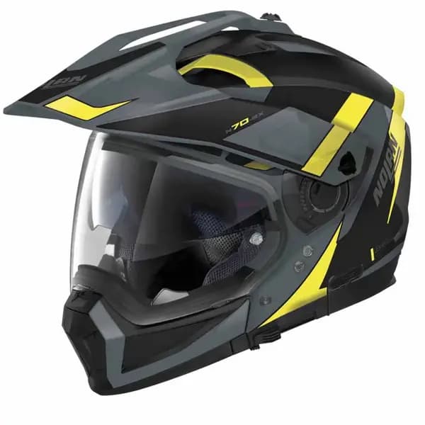 Image of Nolan N70-2 X 06 Skyfall N-C 058 Slate Grey Yellow Black Multi Helmet Size L