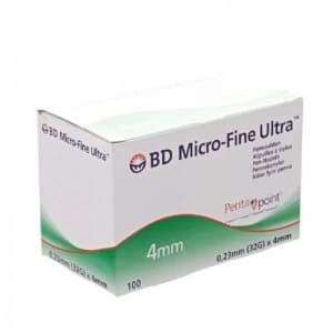 Image of BD Microfine Pen Needles 4mm/32G 100 Pack