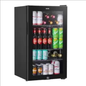 Image of Baridi Under Counter Wine/Drink/Beverage Cooler/Fridge, Built-In Thermostat, Light, Security Lock, 85 Litre - Black