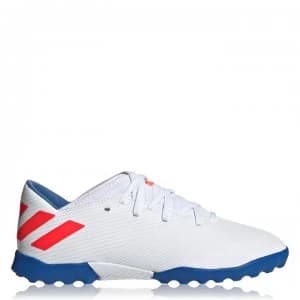 Image of adidas Nemeziz Messi 19.3 Childrens Astro Turf Trainers - White/Red/Blue