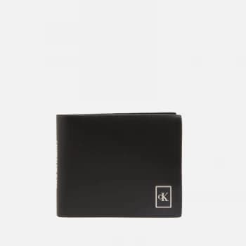 Image of Calvin Klein Jeans Mens Billfold Badge Wallet - Black