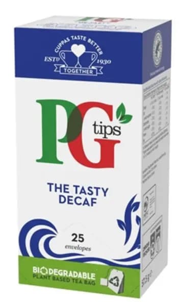 Image of PG Tips The Tasty Decaf 25x Tea Bags