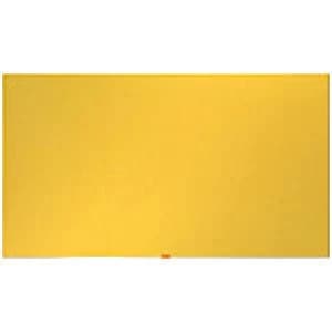 Image of Nobo Notice Board Felt Yellow 69 x 122 cm