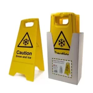 Image of Caution Snow And Ice A-Board (Pk-5)