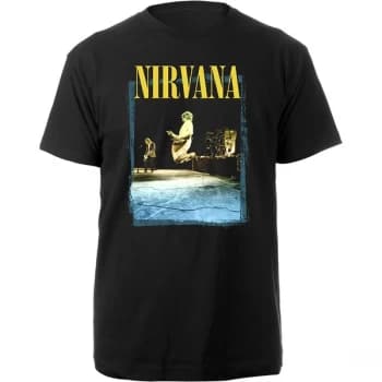 Image of Nirvana - Stage Jump Unisex Large T-Shirt - Black