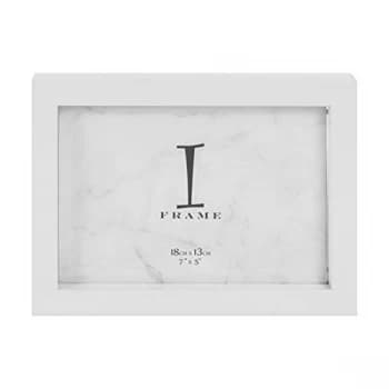 Image of 7" x 5" - iFrame Plastic White Photo Frame