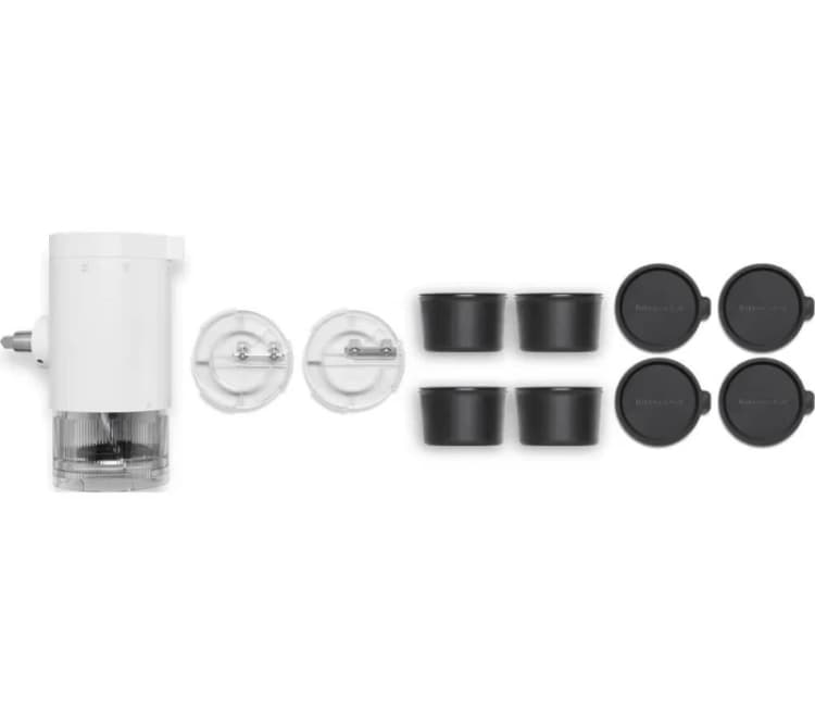 Image of KitchenAid 5KSMSIA Ice Shaver Attachment - White,Clear,Silver/Grey 8003437050183