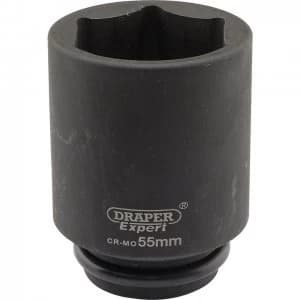 Image of Draper Expert 3/4" Drive Deep Hexagon Impact Socket Metric 3/4" 55mm