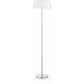Image of Ideal Lux Hilton - 2 Light Floor Lamp White, E14