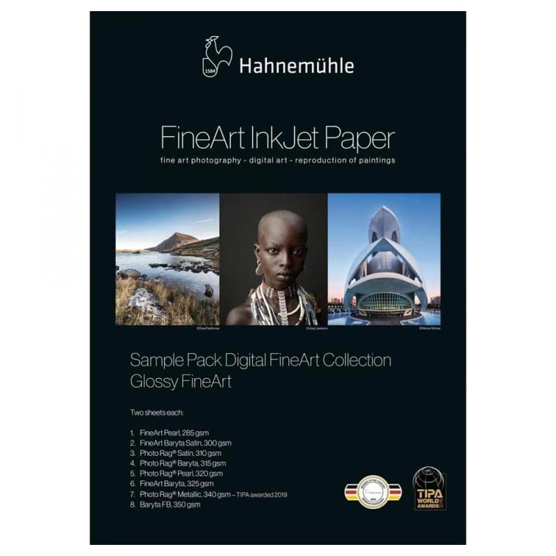 Image of Hahnemuehle Sample Pack Glossy FineArt A3+