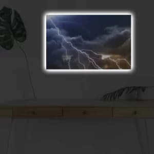 Image of 4570DHDACT-026 Multicolor Decorative LED Lighted Canvas Painting