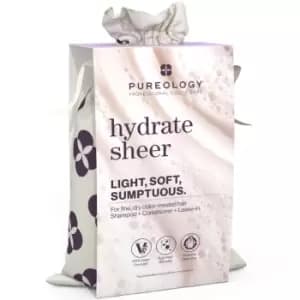 Image of Pureology Hydrate Sheer Shampoo Conditioner and Color Fanatic Hair Gift Set for Fine, Dry Hair