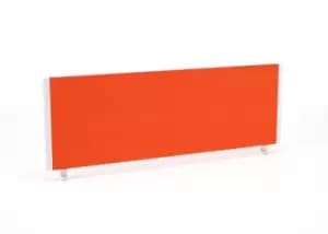 Image of Impulse/Evolve Plus Bench Screen 1200 Bespoke Tabasco Orange White Frame