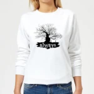 Image of Harry Potter Always Tree Womens Sweatshirt - White - 3XL