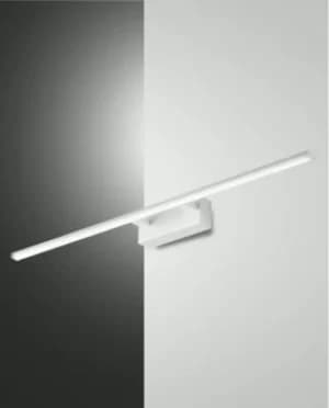Image of Nala LED Bathroom Over Mirror Light White Glass, IP44