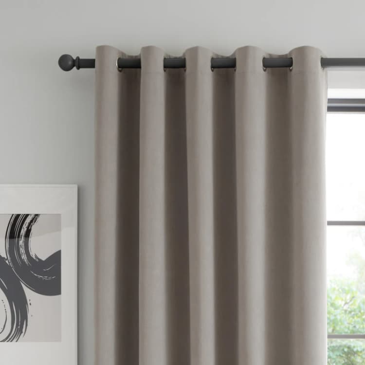 Image of Catherine Lansfield Catherine Lansfield Wilson Curtains Grey 117 x 229cm WB52906