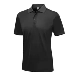 Image of AWDis Just Cool Mens Smooth Short Sleeve Polo Shirt (L) (Jet Black)