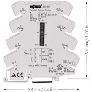 Image of WAGO 857-810 JUMPFLEX Temperature Transducer Light Grey