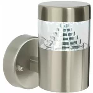 Image of Loops - IP44 Outdoor Wall Light Brushed Steel LED Lamp Modern Stepped Outdoor Garden