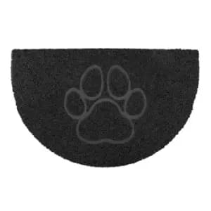 Image of Oseasons Paw Half Moon Doormat - Black