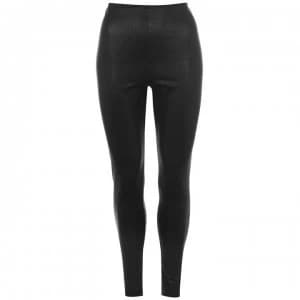 Image of Commando Faux Leather Control Leggings - Black