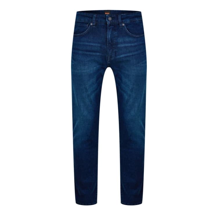 Image of Boss Maine Straight-Leg Jeans - Blue Blue 32 R