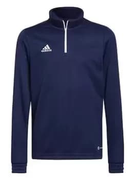 Image of Adidas Youth Entrada 22 Training 1/2 Zip Top - Navy