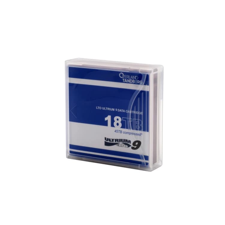 Image of Overland-Tandberg O-T LTO-9 Data Cartridge 18/45TB un-labeled 1pcs. (m