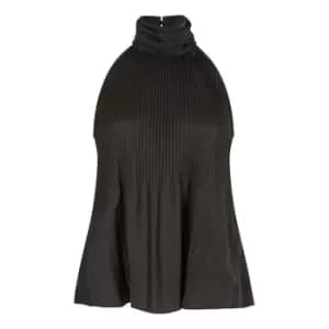 Image of Mela London Black Halter Neck Top - Black