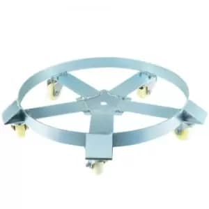 Image of VEVOR 55 Gallon Drum Dolly with 5 Swivel Caster Wheels, Barrel Dolly Cart Heavy Duty Steel Frame Non Tipping, 1 Pack