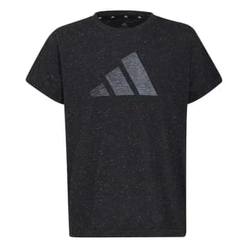 Image of adidas 3 Bar T Shirt Junior Girls - Black
