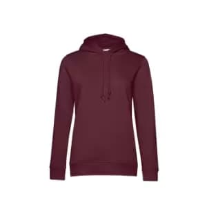 Image of B&C Womens/Ladies Organic Hoodie (XS) (Burgundy)