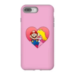 Image of Nintendo Super Mario Peach Kiss Phone Case - iPhone 8 Plus - Tough Case - Gloss